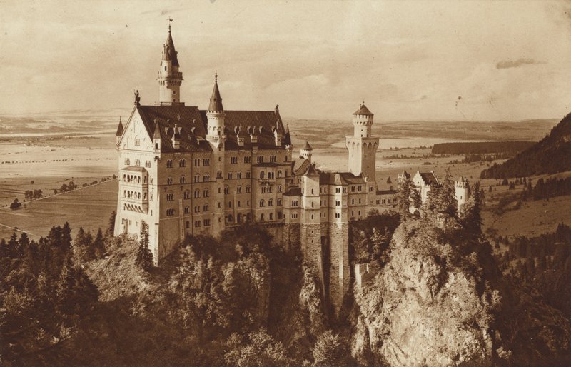 Bajor királyok-Neuschwanstein-kastély, Fussen közelében alkotó: Otto Ballerstedt