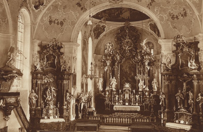 Plébánia-templom, Oberammergau, A templom belseje alkotó: Otto Ballerstedt