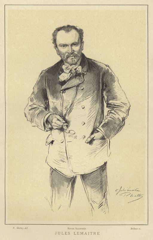 Jules Lemaitre, francia kritikus és drámaíró. alkotó: Paul Mathey