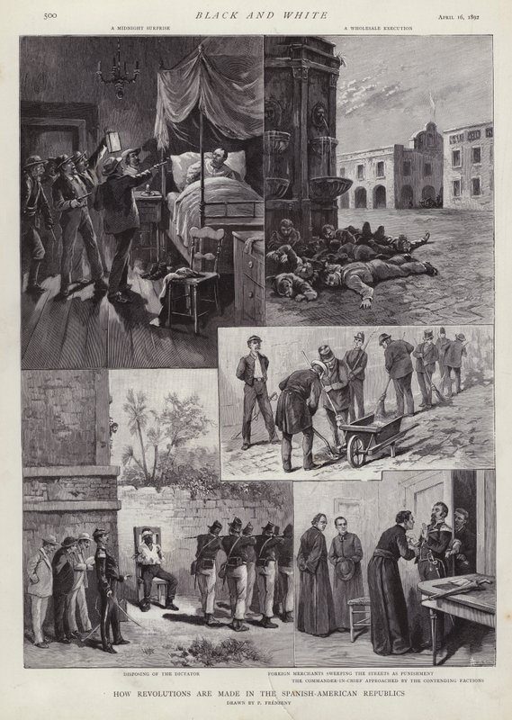 Forradalmak Latin-Amerikában (litho) alkotó: Paul Frenzeny