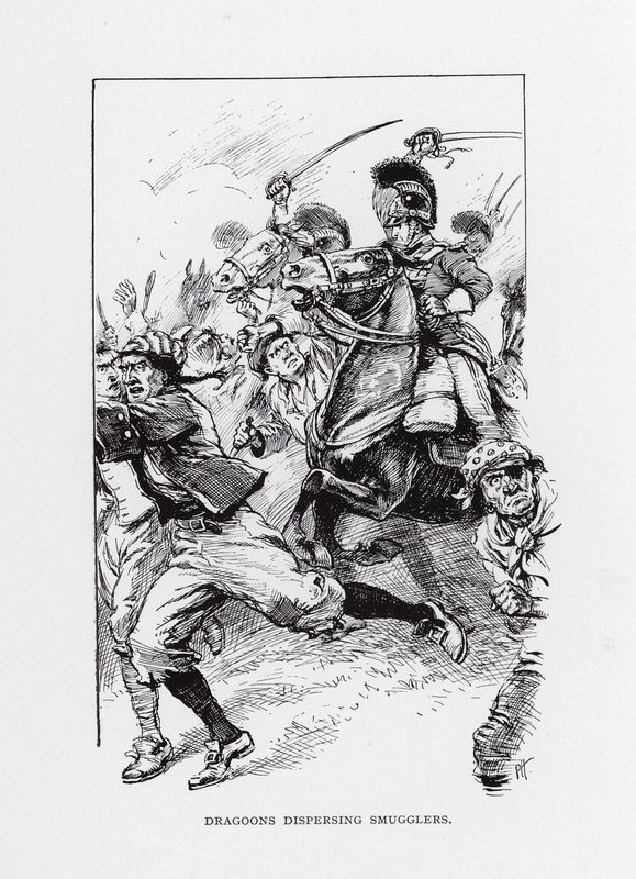 Sárkányok a csempészek szétoszlatása (litho) alkotó: Paul Hardy