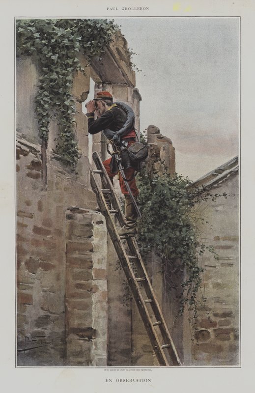 Hu Megfigyelés (megfigyelés alatt) alkotó: Paul Louis Narcisse Grolleron