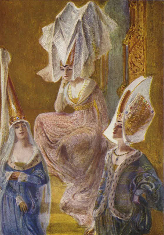 A hennin fajtái alkotó: Percy Anderson
