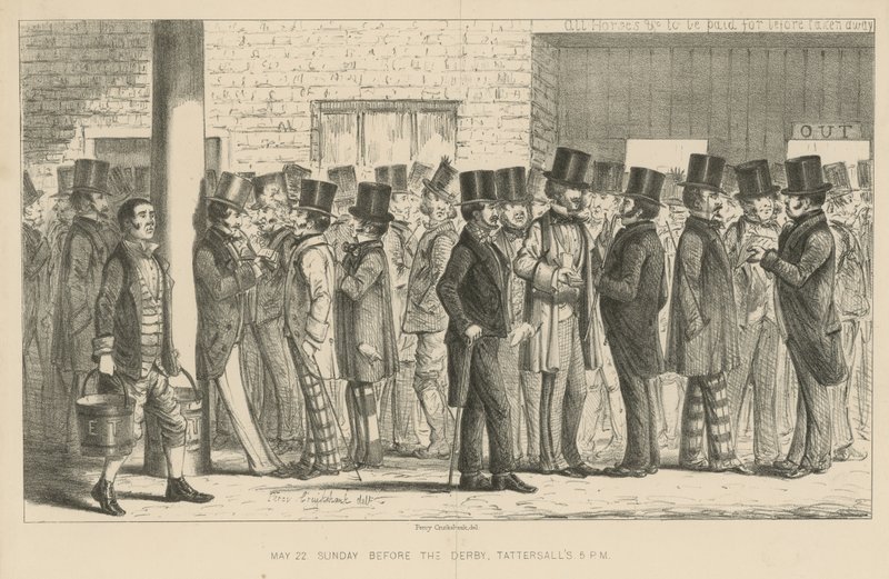 Vasárnap a derbi előtt alkotó: Percy Cruikshank