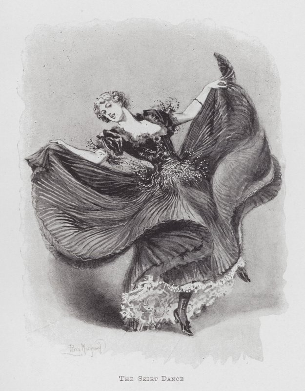 Tánc: Szoknyatánc (litho) alkotó: Percy Macquoid