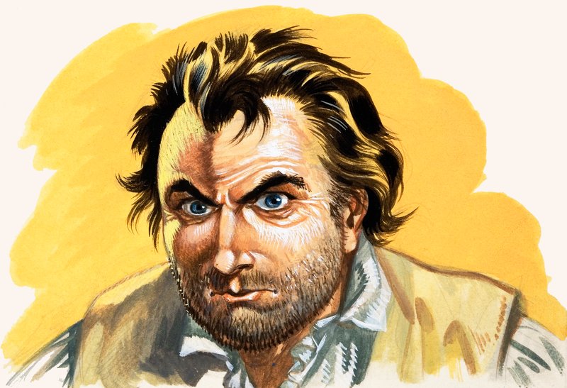 Mutiny on the Bounty (gouache papíron) alkotó: Peter Jackson