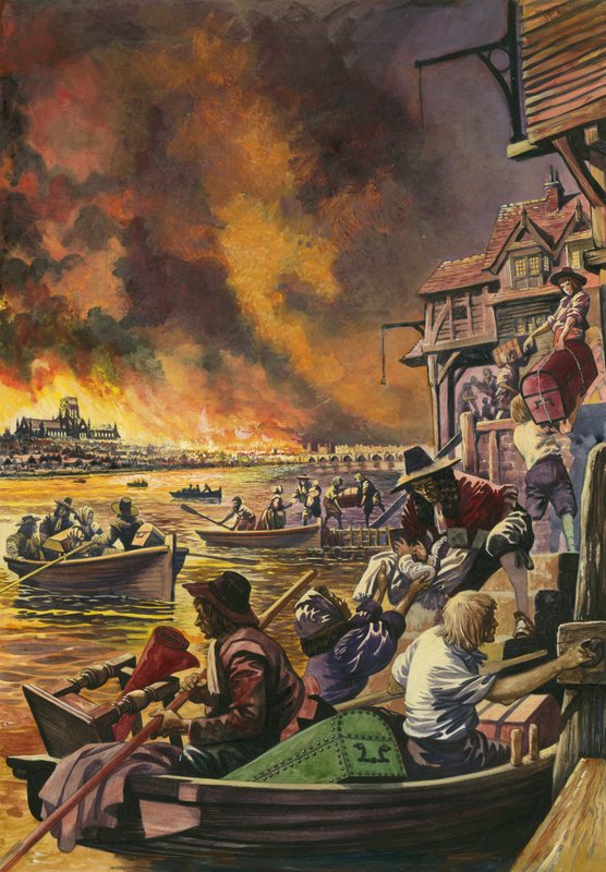 A londoni nagy tűzvész, 1666 alkotó: Peter Jackson