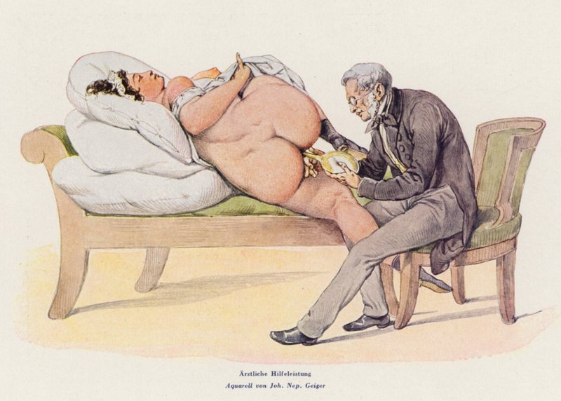 Orvosi segítség (akvarell) alkotó: Peter Johann Nepomuck Geiger