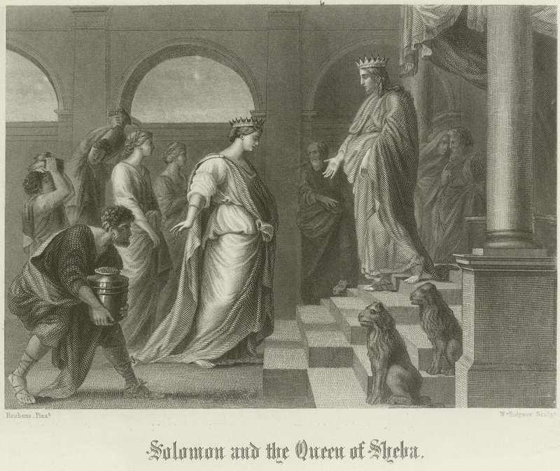Salamon és Sába királynője alkotó: Peter Paul Rubens