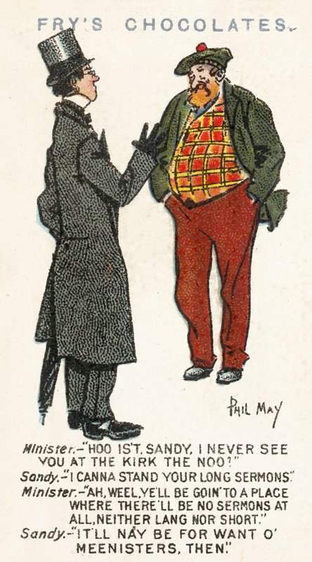 Phil May vázlat (színes litográfia) alkotó: Phil May