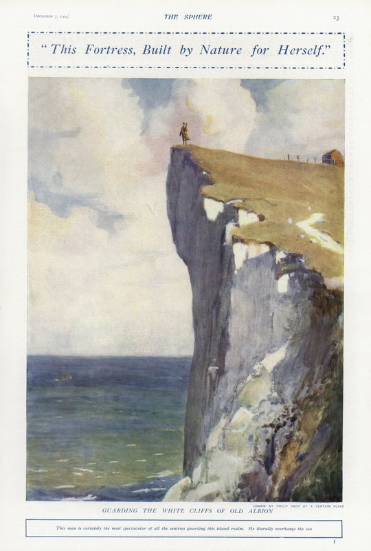 Old Albion fehér szikláinak őrzése, I. világháború alkotó: Philip Dadd