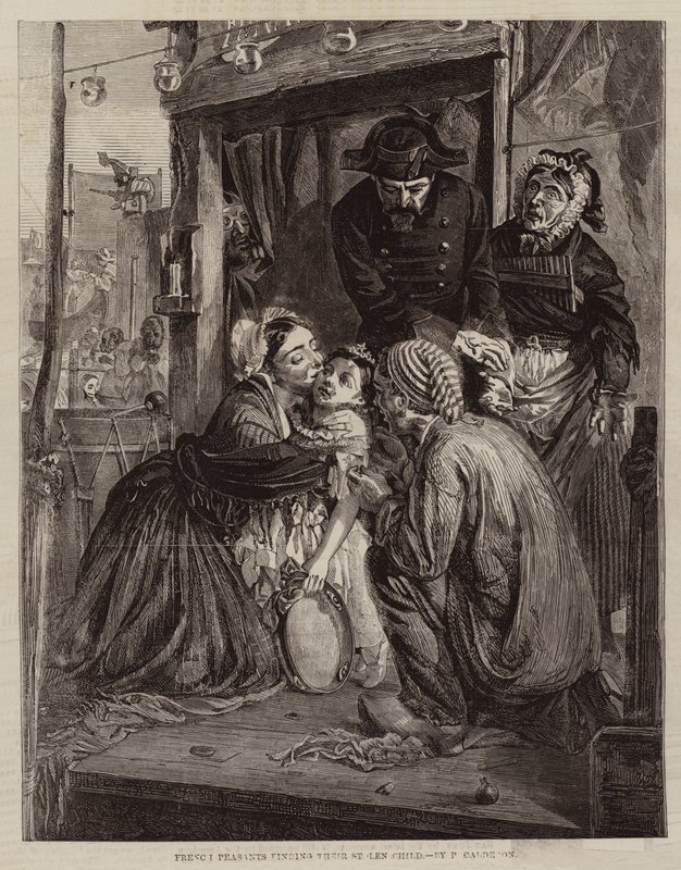 Francia parasztok megtalálják ellopott gyermeküket alkotó: Philip Hermogenes Calderon