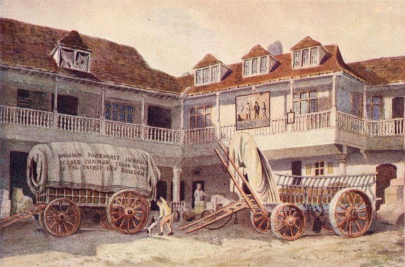 Tabard Inn, Southwark, 1810 alkotó: Philip Norman