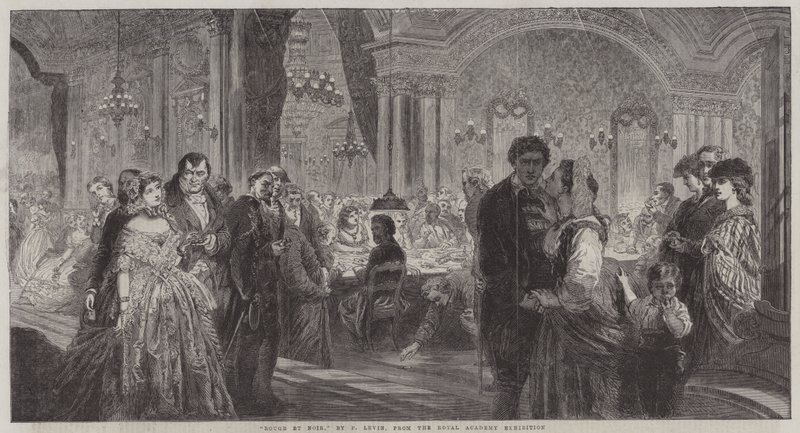 Piros és fekete metszet alkotó: Phoebus Levin