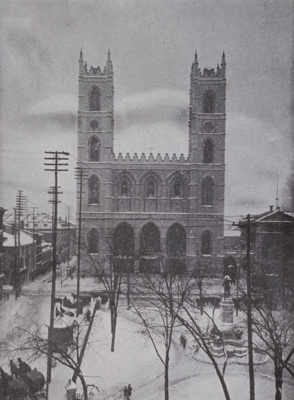 Notre Dame in Winter, Montreal (f/w fotó) alkotó: Photographer Canadian