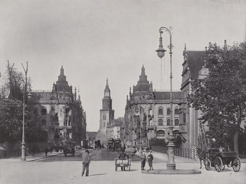 Kaiser Wilhelm híd és Kaiser Wilhelm Street (f/w fotó) alkotó: Photographer German
