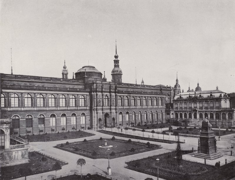 Királyi Képgaléria, kilátás a Zwingerről (f/w fotó) alkotó: Photographer German