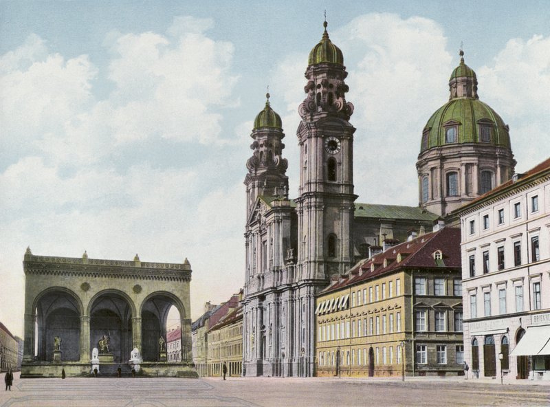 München/München: Theatinerkirche U Feldherrnhalle (fotó) alkotó: Photographer German
