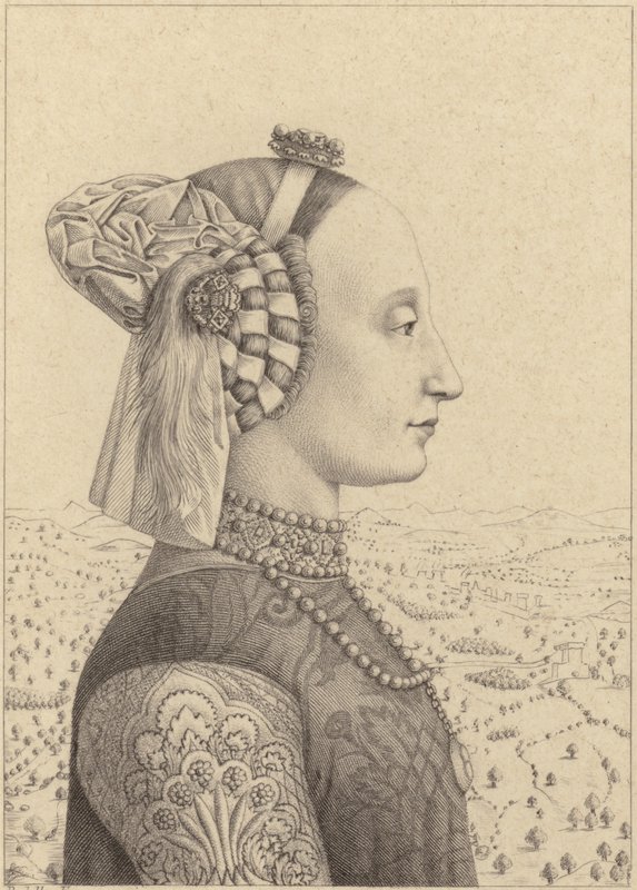 Battista Sforza alkotó: Piero della Francesca