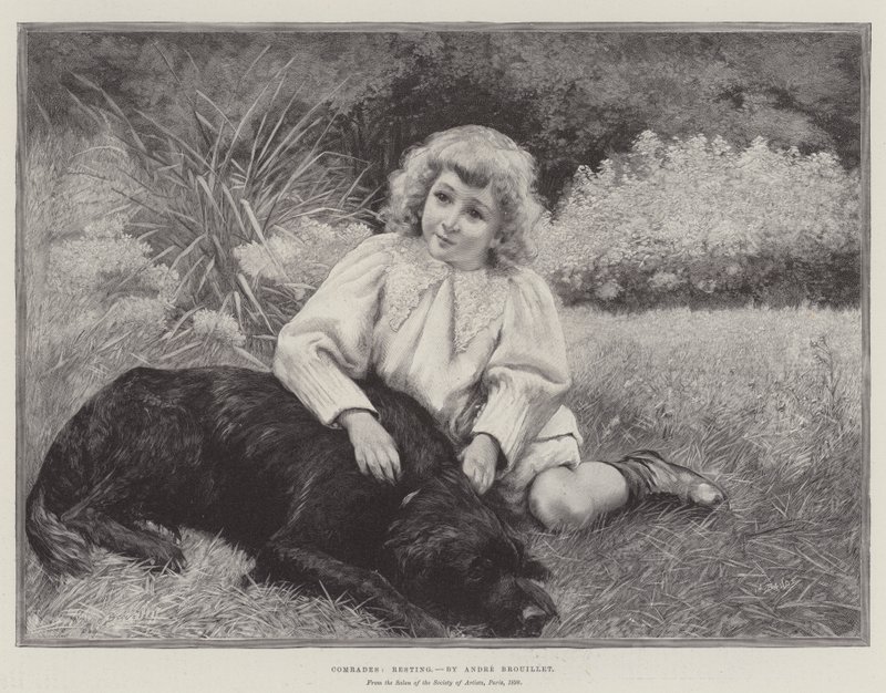 Elvtársak, pihennek alkotó: Pierre Andre Brouillet