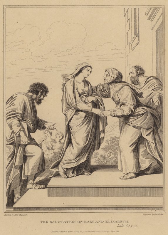 Mária és Erzsébet üdvözlete, Lukács alkotó: Pierre Mignard