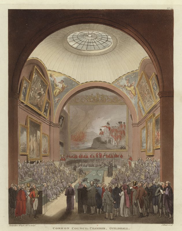 Közös Tanácsterem alkotó: Pugin and Rowlandson