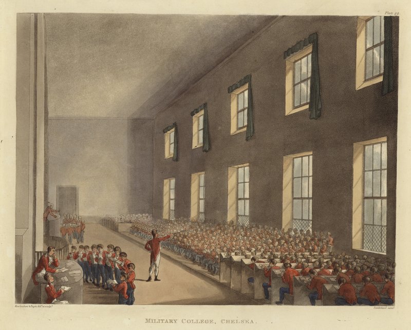 Katonai Főiskola alkotó: Pugin and Rowlandson