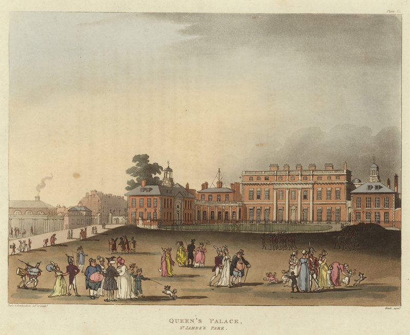 Királynő palotája alkotó: Pugin and Rowlandson
