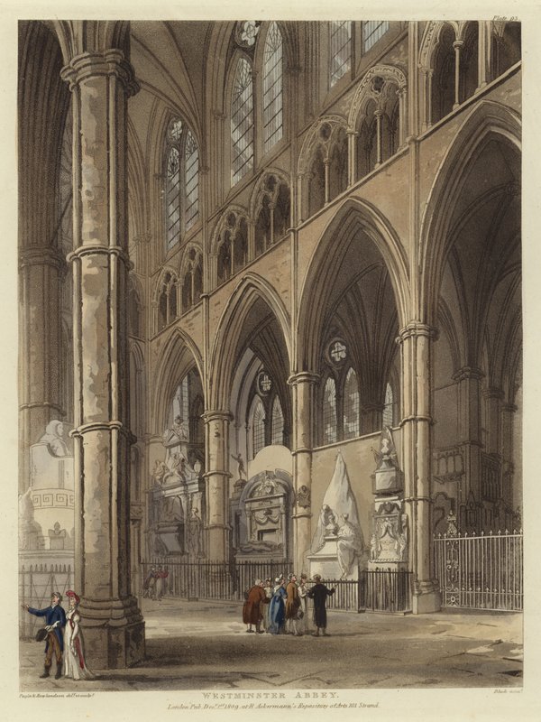 Westminster apátság alkotó: Pugin and Rowlandson