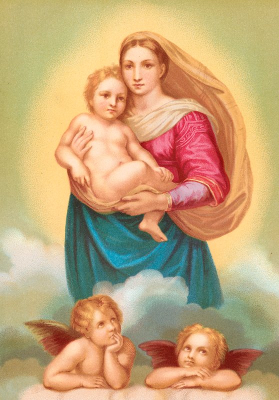 A Sixtus Madonna alkotó: Raffaello Sanzio Raphael