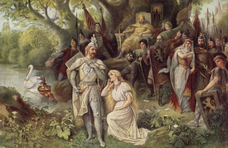 Jelenet Richard Wagner „Lohengrin” című operájából alkotó: Raimund Ritter Von Brennerstein Wichera