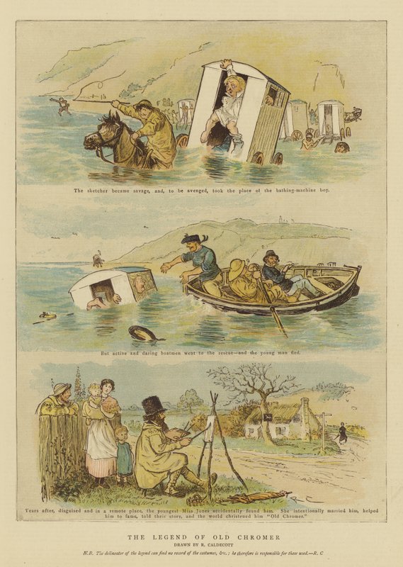 A régi Chromer legendája (chromolitho) alkotó: Randolph Caldecott
