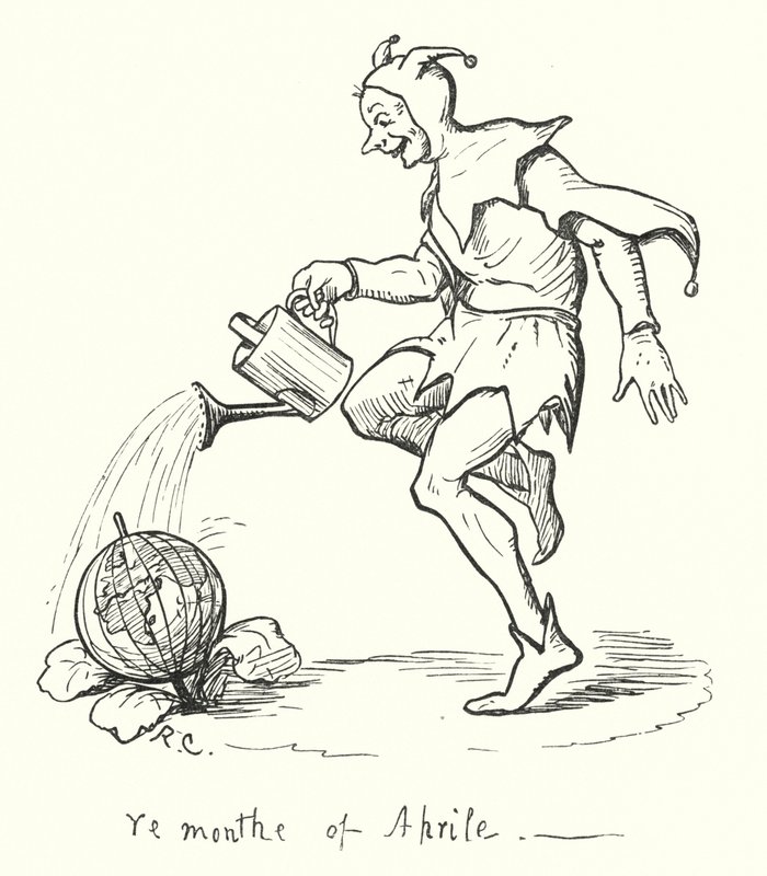 Április hónap (metszet) alkotó: Randolph Caldecott