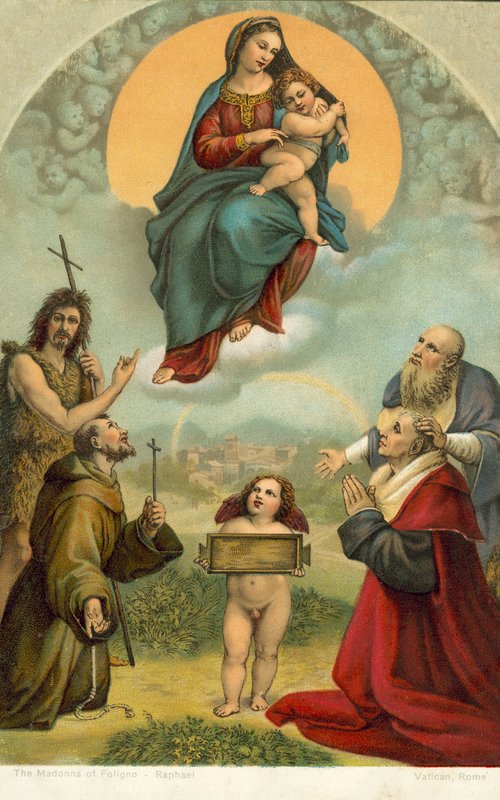Folignói Madonna (kromolit) alkotó: Raphael (1483 1520) (after)
