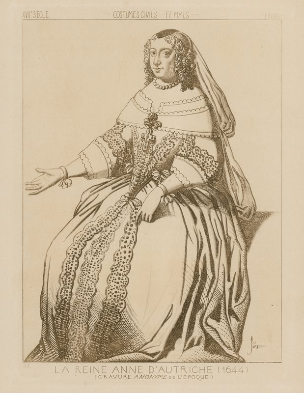 Anna osztrák királynő, 1644 alkotó: Raphael Jacquemin