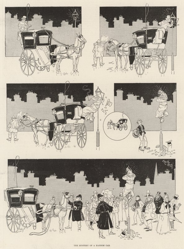 A Hansom taxi rejtélye alkotó: René Bull