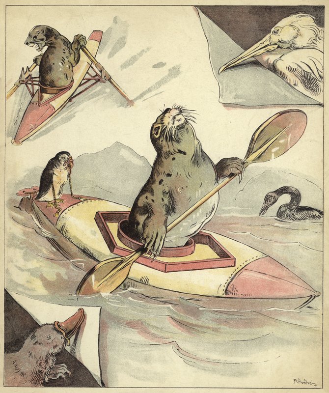 Fókakenu (chromolitho) alkotó: Richard Andre