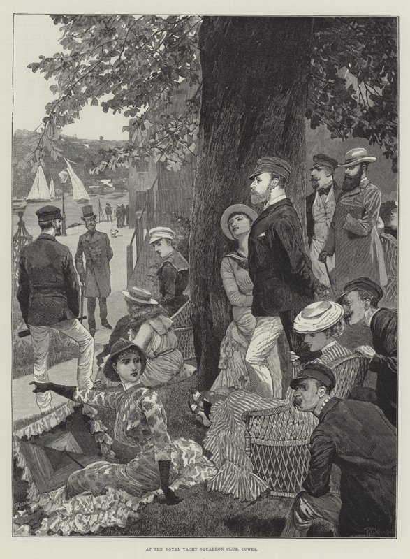 A Royal Yacht Squadron Clubban, Cowesban alkotó: Richard Caton Woodville junior
