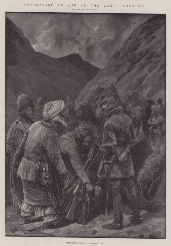 Háborús csempészáru a Waziri határon alkotó: Richard Caton Woodville junior