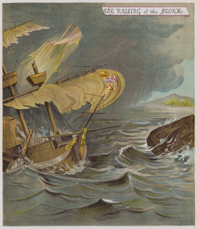 Illusztráció a viharhoz (chromolitho) alkotó: Richard Andre