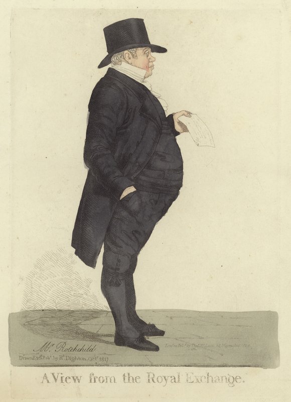 Nathan Mayer Rothschild, 1817 alkotó: Richard Dighton