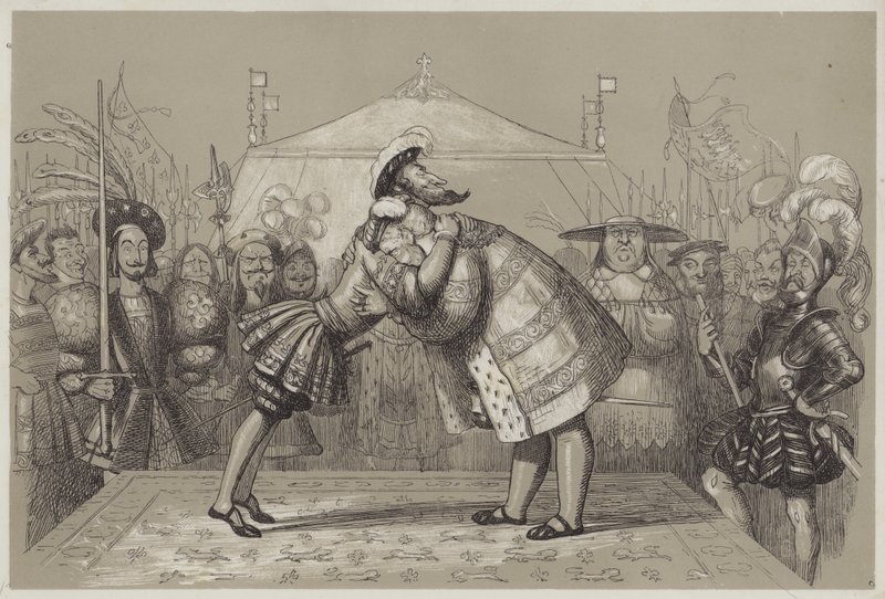 Az aranyszövet mezője (akvatinta) alkotó: Richard Doyle