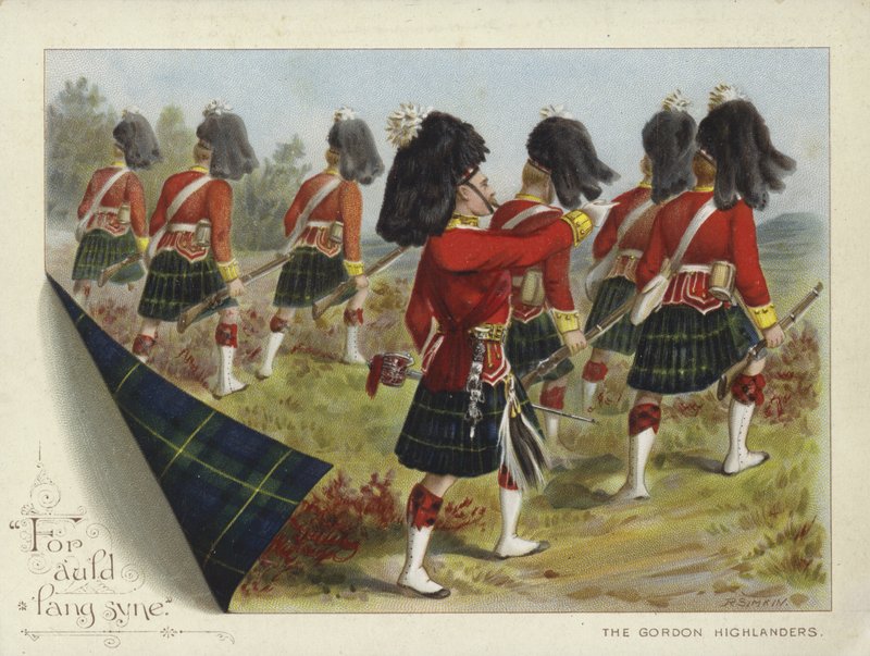 Gordon Highlanders (chromolitho) alkotó: Richard Simkin