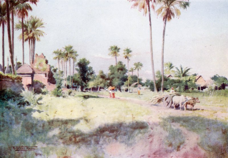 Egy utca Taungwingyiben alkotó: Robert George Talbot Kelly