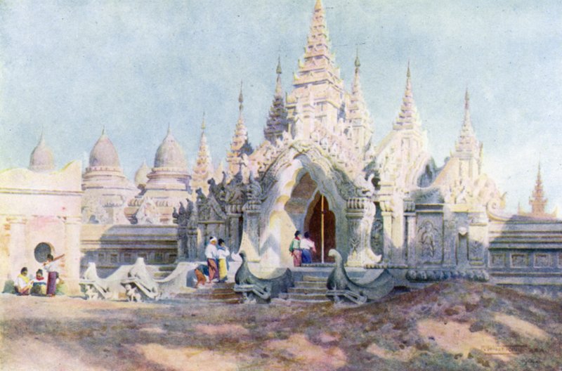 A Kuthodau bejárata, Mandalay alkotó: Robert George Talbot Kelly