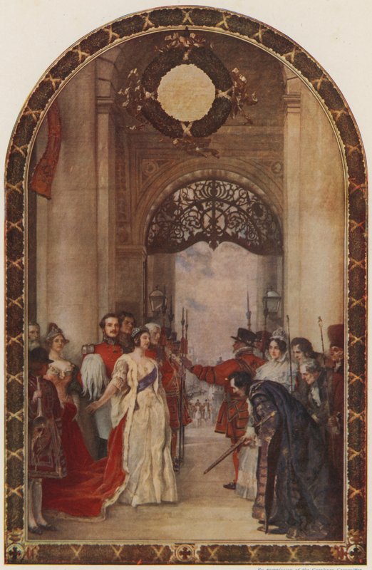 Viktória királynő megnyitotta a királyi börzét, London, 1844 alkotó: Robert Walker Macbeth