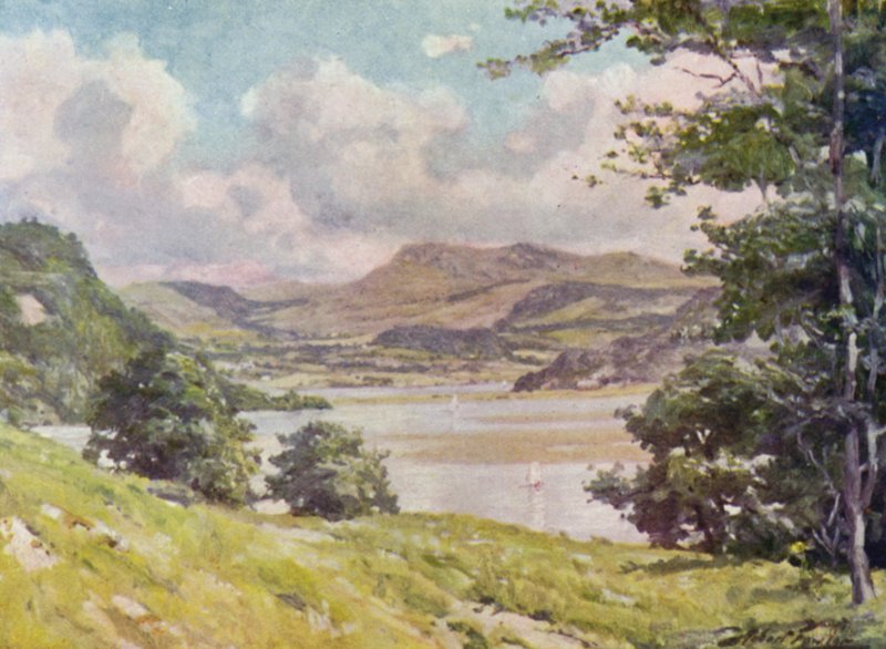 A Penmaen medence közelében, délben (színes litho) alkotó: Robert (after) Fowler