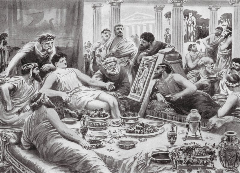 Cimon és a festő Polygnotus (litográfia) alkotó: Robert Ambrose Dudley