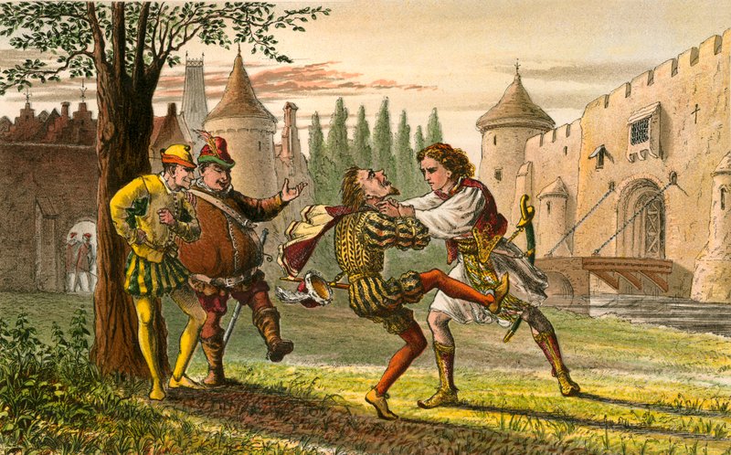 Tizenkettedik éjszaka, IV. felvonás, I. jelenet alkotó: Robert Ambrose Dudley