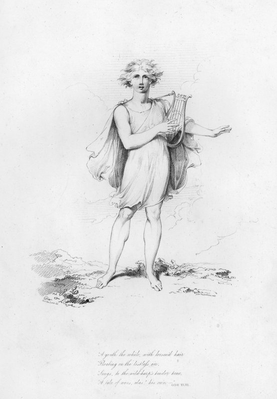Anakreon, Óda XLIII (metszet) alkotó: Robert Kerr (after) Porter